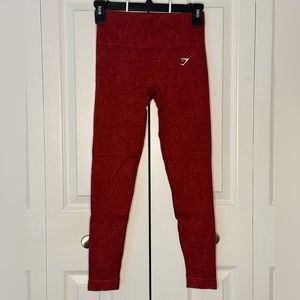 Gym Shark Adapt Fleck Legging Red Maroon Small